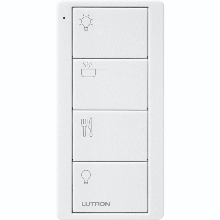 Pico Wireless 4-Button Scene Keypad: Kitchen Lighting Controller - Artic White