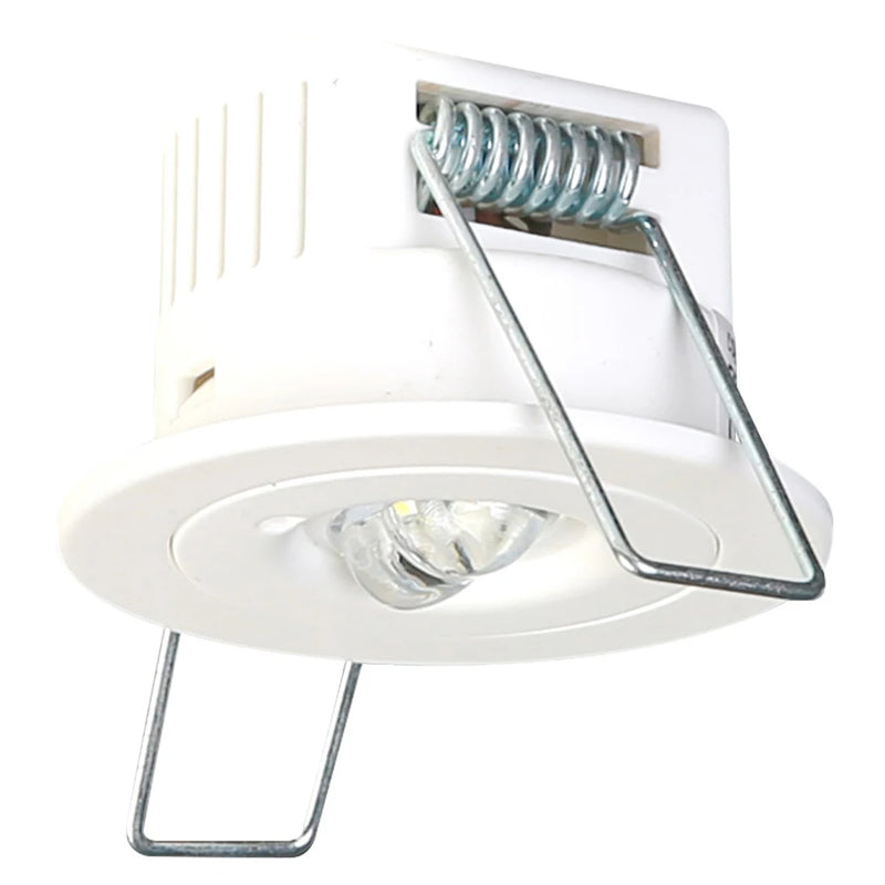Tempus 1W Recessed 3 Hour Non Maintained Emergency Downlight Complete With Corridor Optic