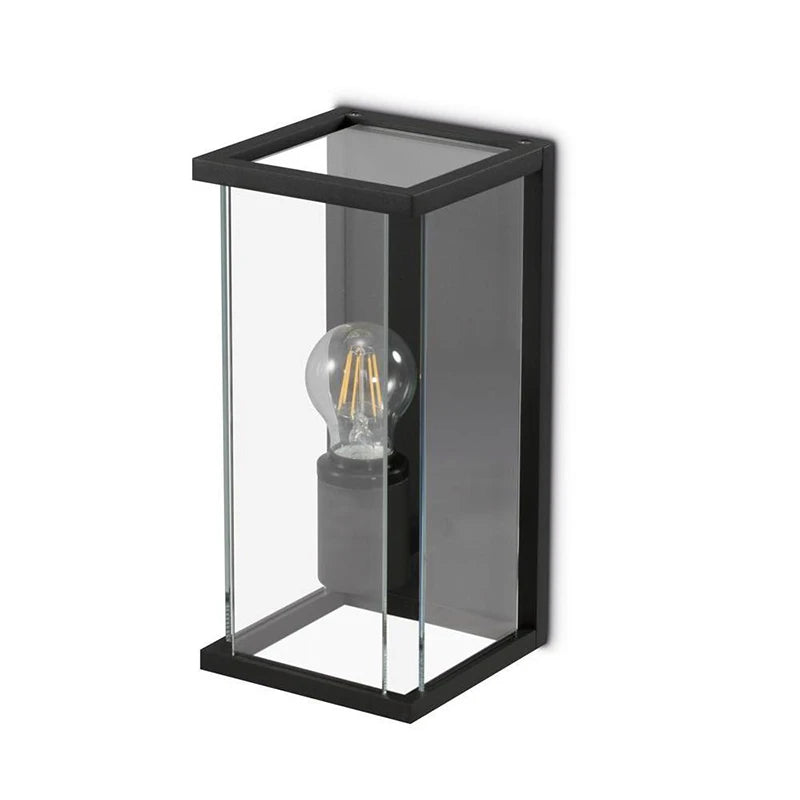 Lantern Wall Square LED ES E27 IP54 15W Antrhacite/Black