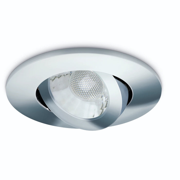 Downlight LED Dimmable V50 Firerated Tilt 7w 650LM CCT IP20 Polished Chrome