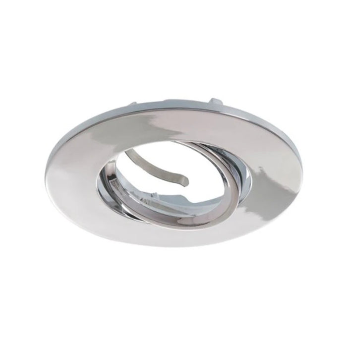 Downlight GU10 Tilt C/W Chrome Bezel IP20 Chrome