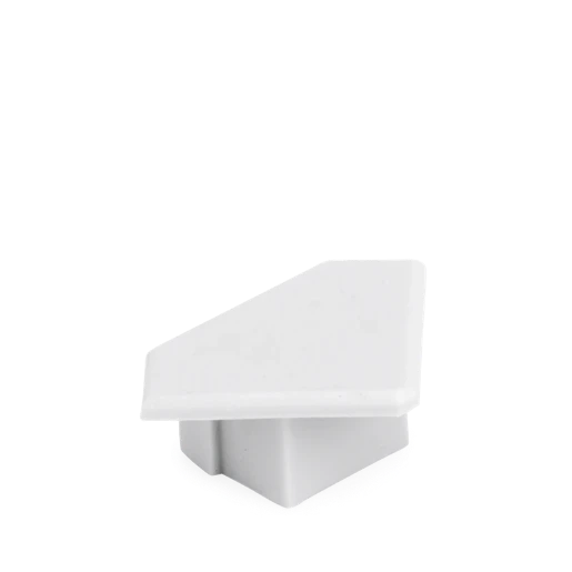 Aurora Channel End Cap Without Cable Entry Grey For En-Ch104