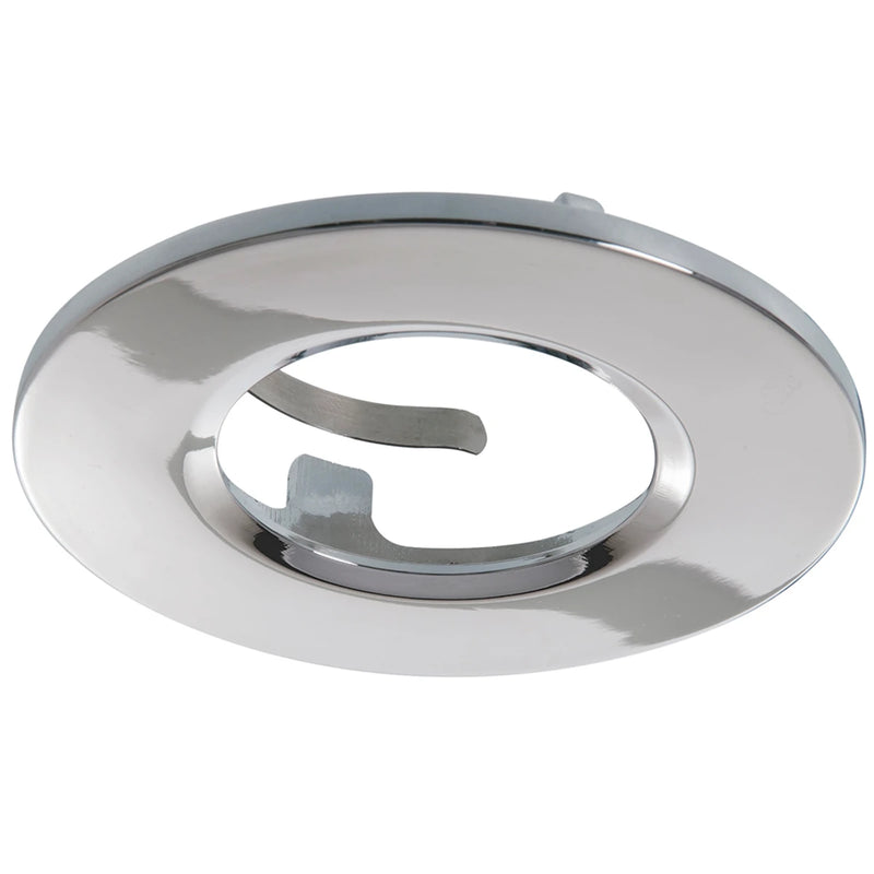 Bezel Fire Rated Fixed IP20 Polished Chrome for GU10 Downlight