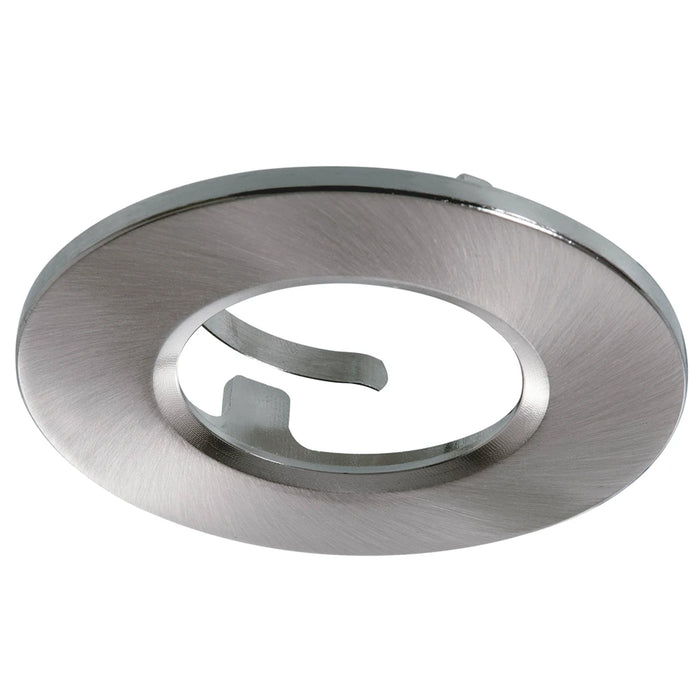 Bezel Fire Rated Fixed IP20 Satin Chrome for GU10 Downlight