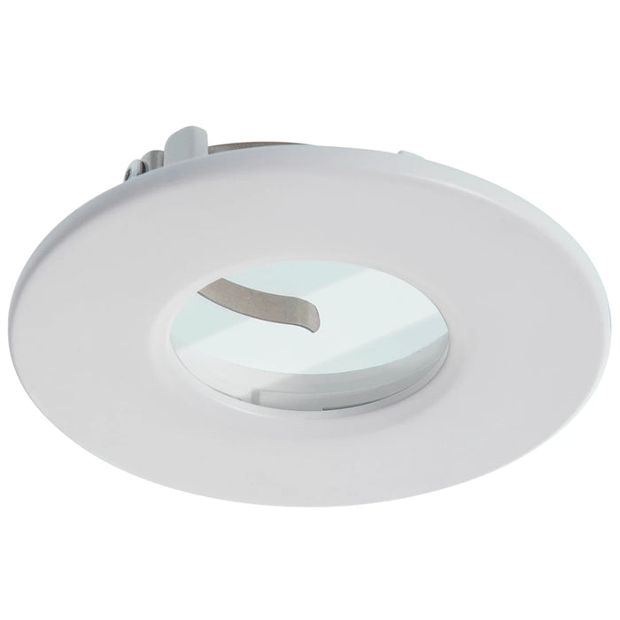 Bezel Fire Rated Fixed IP65 Matt White for GU10 Downlight