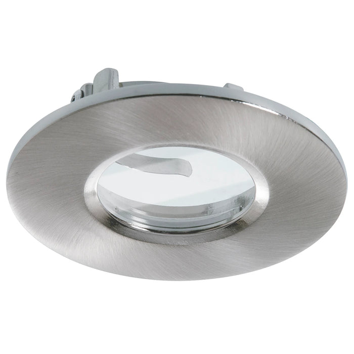 Bezel Fire Rated Fixed IP65 Satin Chrome for GU10 Downlight