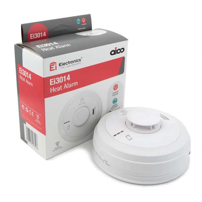 Aico Heat Alarm Mains 10Yr Lithium Back-Up Easi-Fit Base