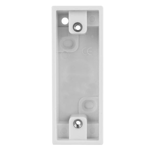1 Gang White Pattress Box Architrave