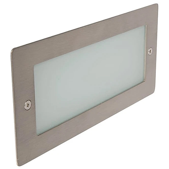 Brick Light LED 4000K Plain Frame 6W Stainless Steel