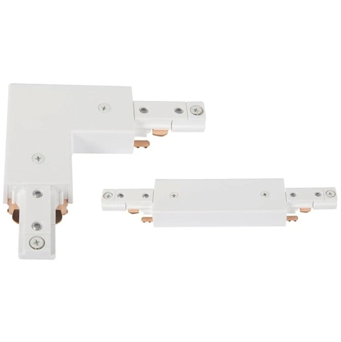 Connector Pro Mains Right Angle&Straight White Power