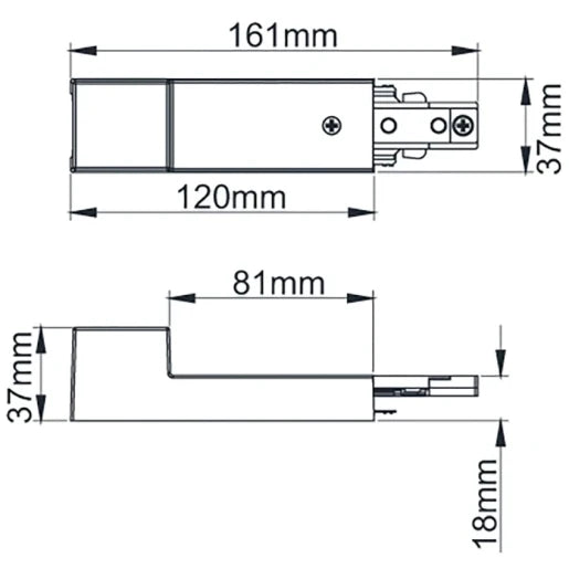 Escala Pro Live End With Conduit Entry White
