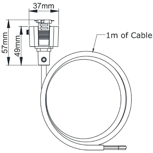 Adaptor Pro Mains White Power From Track To Pendants