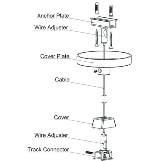 Escala Pro 2M Wire Suspension Kit White