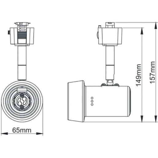 Escala Pro Iii Gu10 Track Fitting White