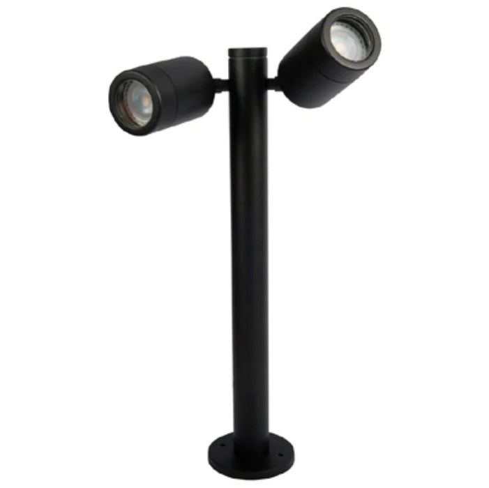 Floor Light GU10 2 Spots Black