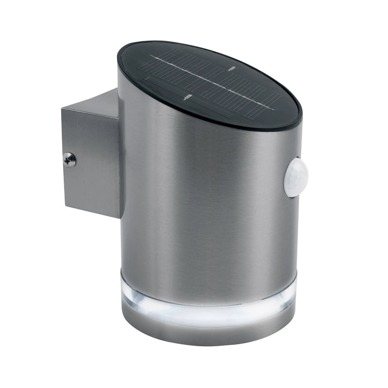Wall Light LED Solar PIR 2W 4000K 100lm Stainless Steel