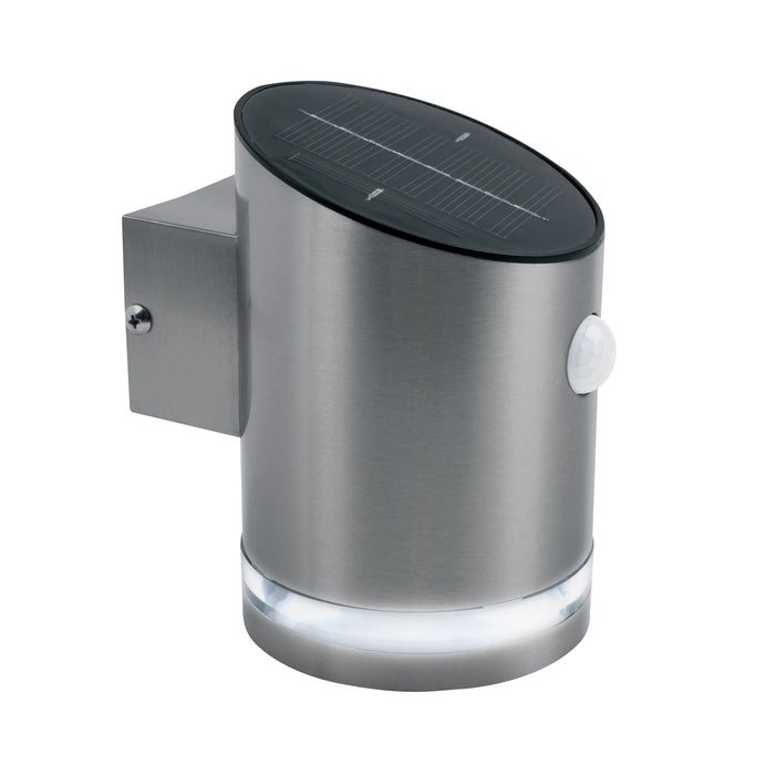 Wall Light LED Solar PIR 2W 4000K 100lm Stainless Steel