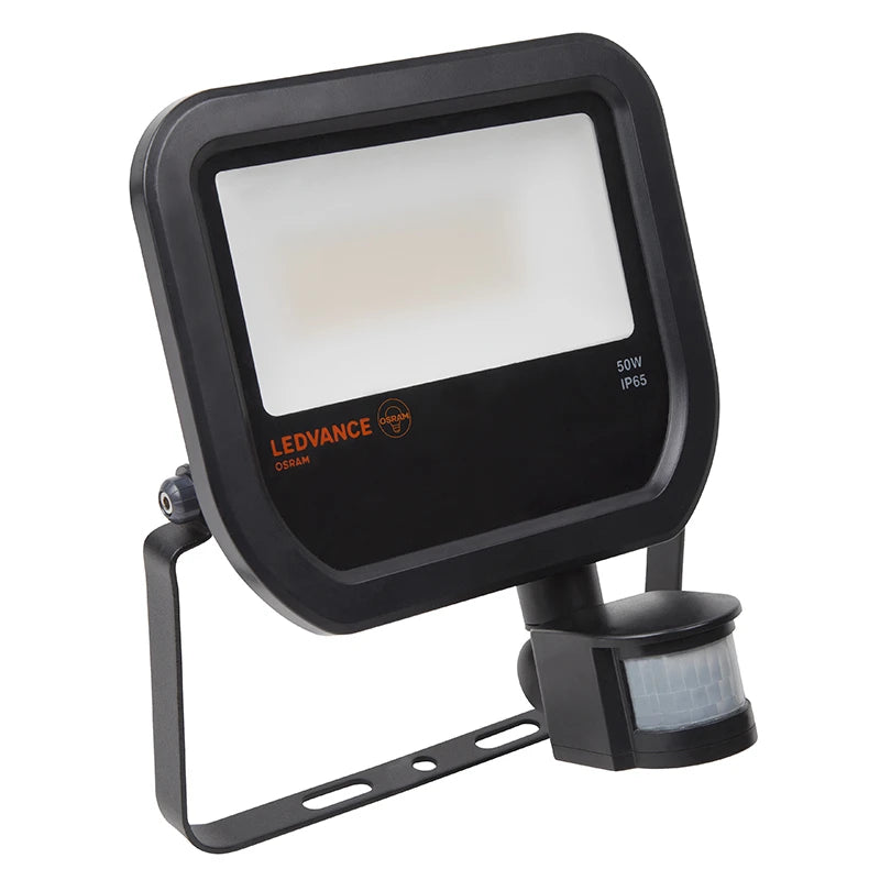 Floodlight LED 4000K 840 Sensor IP65 50W 4750lm Black