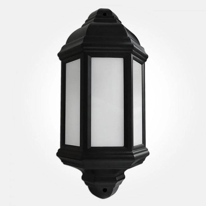 7W Black 3100K 420 Lm 35,000 Hours Ip44 Led Half Lantern