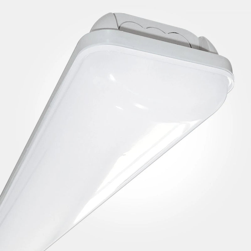Grey 48W 4500Lm 4000K 6Ft Single Economy Led Weatherproof Fitting