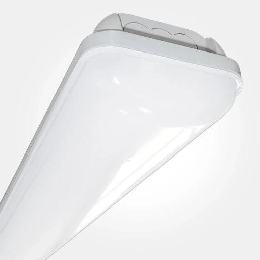 Grey 48W 4500Lm 4000K 6Ft Single Economy Led Weatherproof Fitting
