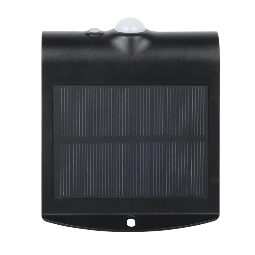 Solar Guardian Pir Wall Light Black Ip65 1.5W 220Lm 4000K Std