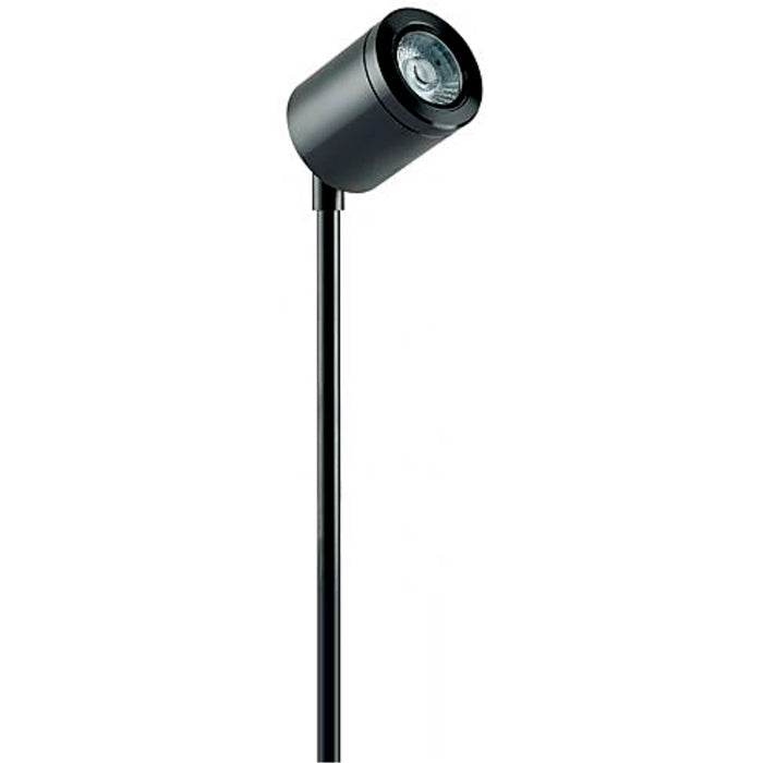 Spike Light 3000K LED Mains Voltage Black Anodised Aluminium 40°