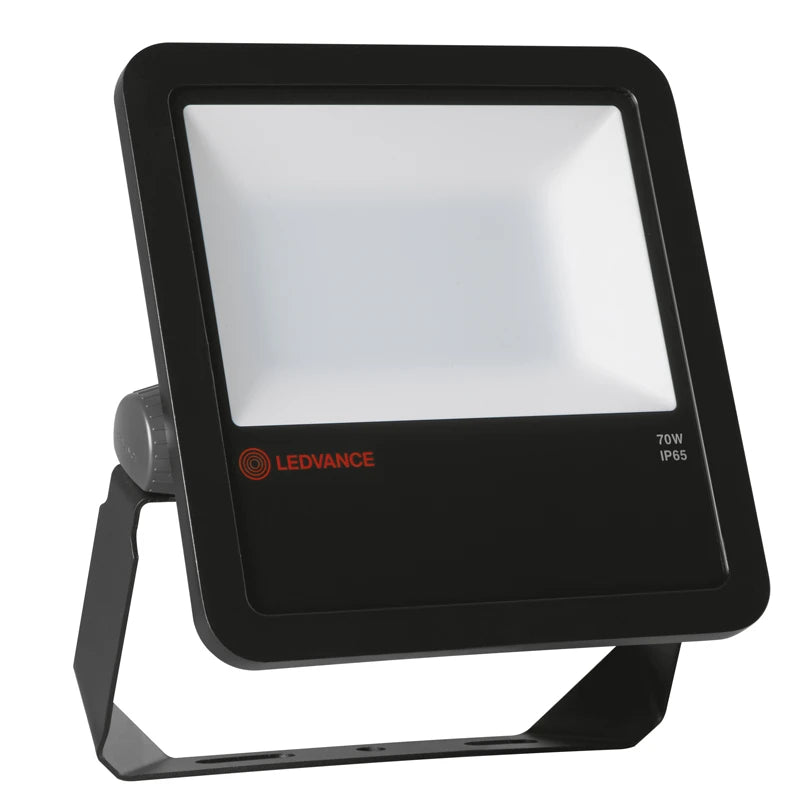 Floodlight LED 65W 4000K IP65 7700lm Black Photocell