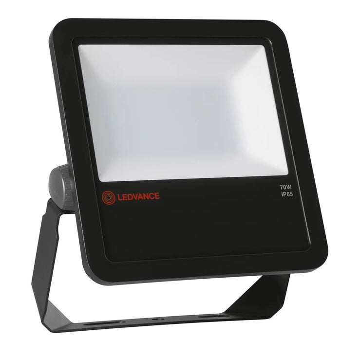 Floodlight LED 65W 4000K IP65 7700lm Black Photocell