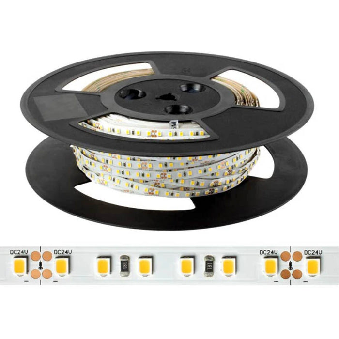 LED Strip 120 LEDs 9.6W 24V 30m Warm White 3000K IP67 30M