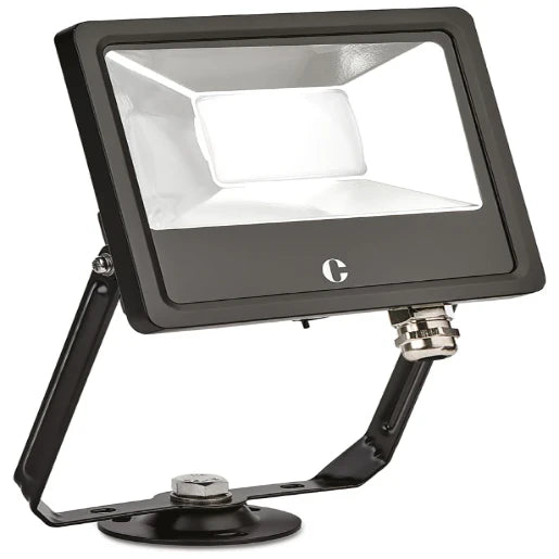 Floodlight Switchable IP65 20W Black Non PIR Tilt-Twist-Turn