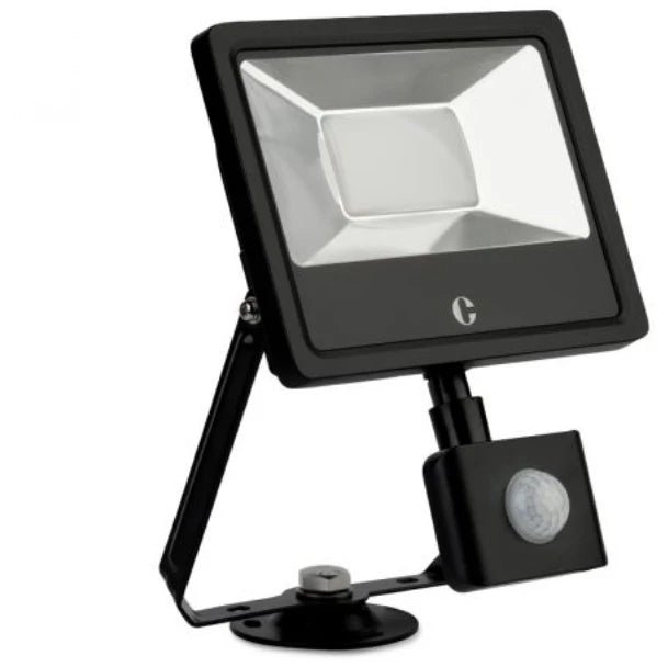 Floodlight Switchable PIR IP44 30W Black Tilt-Twist-Turn