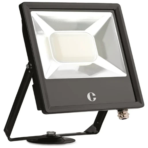 Floodlight Switchable IP65 100W Black Non PIR Tilt-Twist-Turn