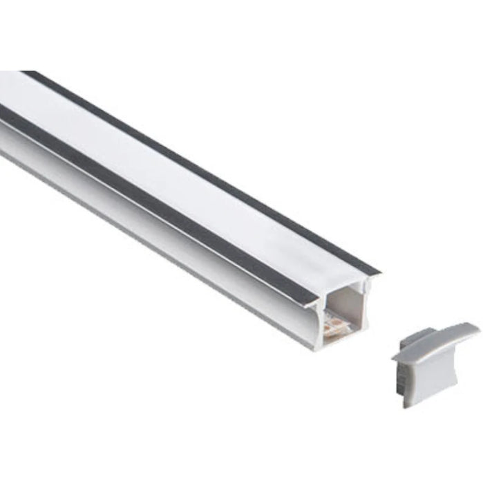 EXTRUSION, recessed, 15mm, Aluminium, 2m