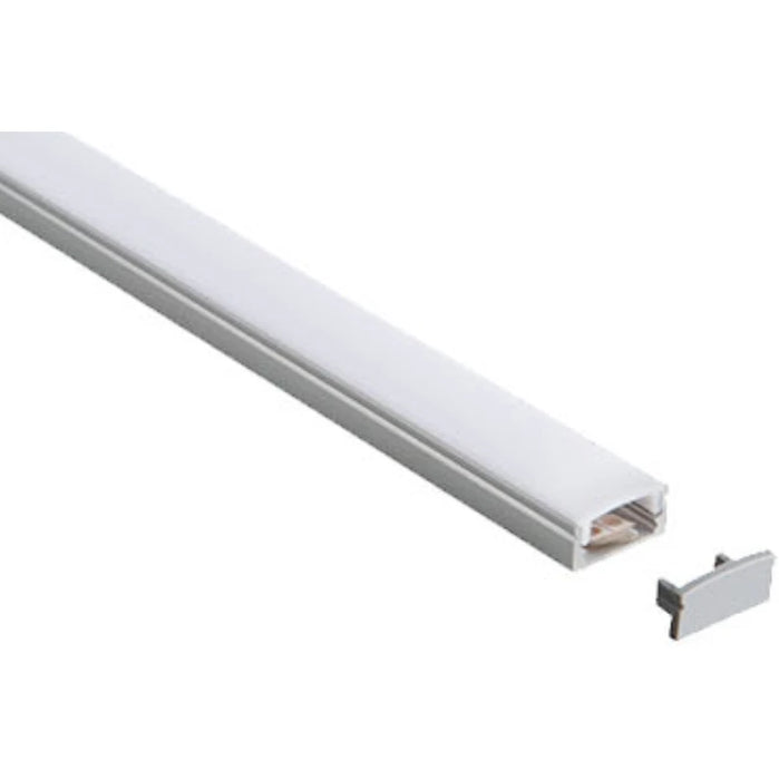 Extrusion Surface Low Profile 8mm x 2m Aluminium