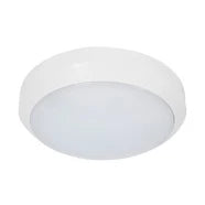 Bulkhead LED Round Microwave Sensor Emergency 24W 4000K 2340lm IP65 White