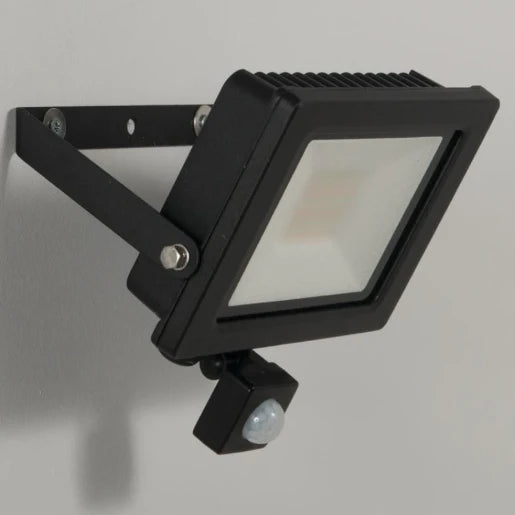 Floodlight Changeable Colour Temperature LED IP65 3000K/4000K/6000K 30W Black PIR