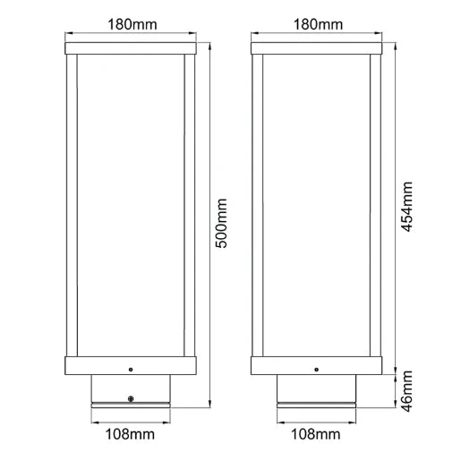 Quinto 13W 3000K Led 500Mm Bollard