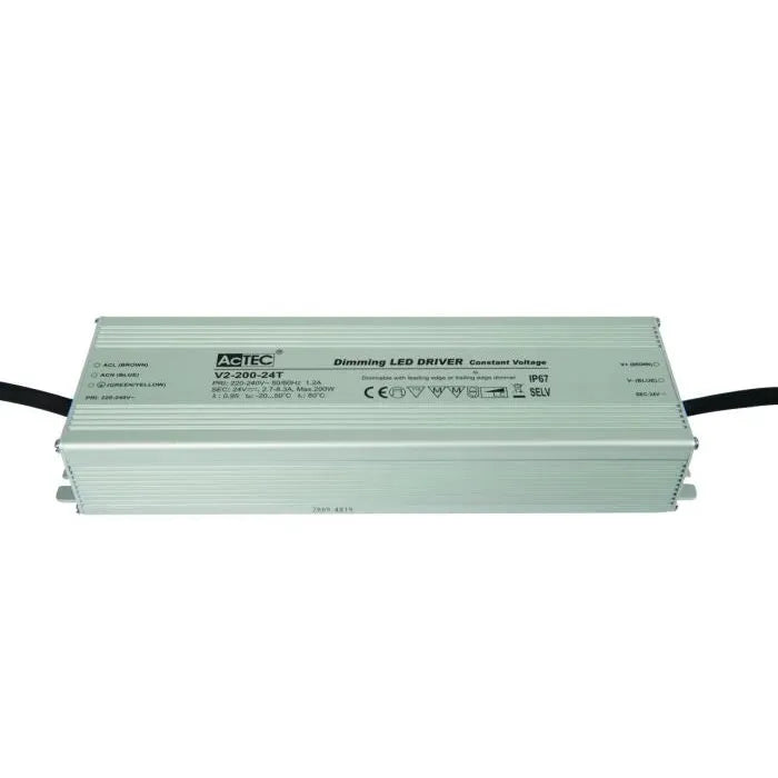 200W 24V Dimmable Constant Voltage Ip67 Led Driver