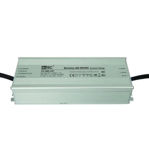 200W 24V Dimmable Constant Voltage Ip67 Led Driver