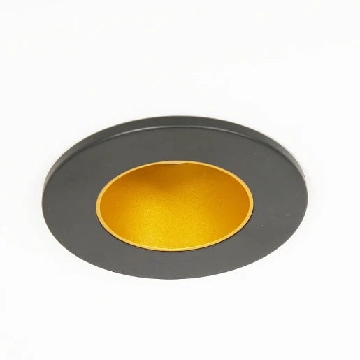 Qr Pro Black Rim With Matt Gold Baffle