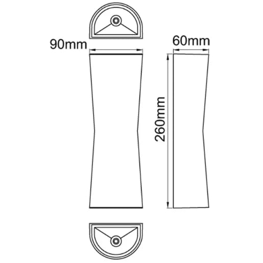 Lepe 2X 7W 3000K Led Wall Light