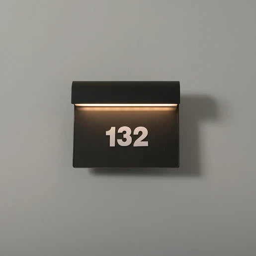 Wall Light LED 3000K 8.5W Anthracite Numbers