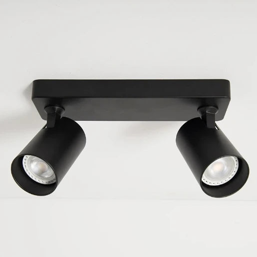 Spotlight GU10 Twin Bar Black