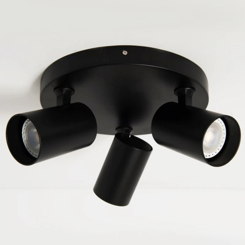 Spotlight GU10 Triple Plate Black