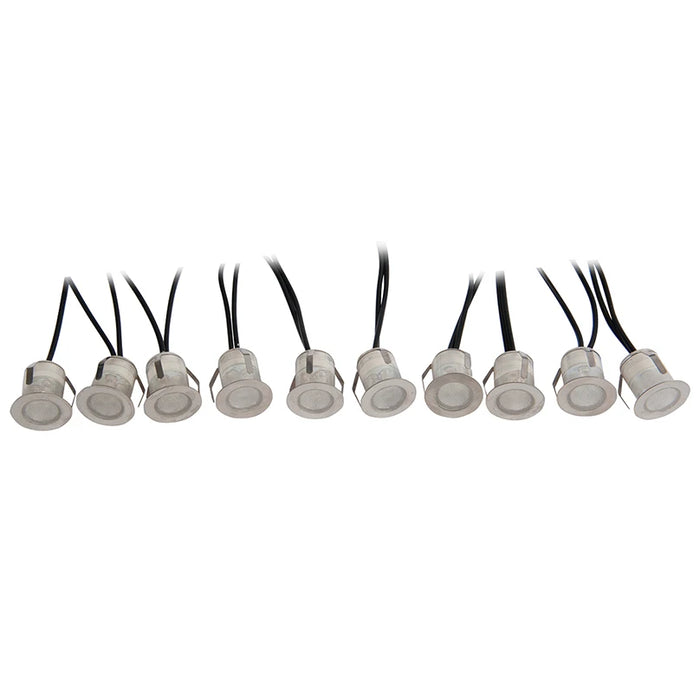 Led Deck Kit 10X0.5W S/Steel Ip67 3K 25Mm