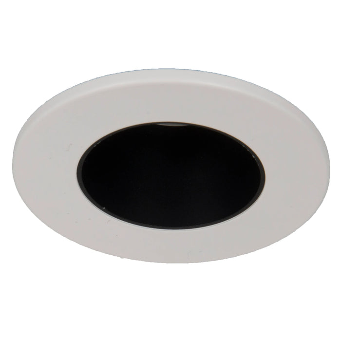 White Trim With Black Baffle For 240V GU10 Downlight
