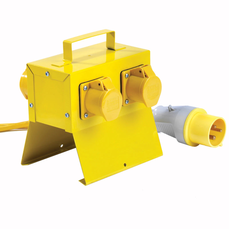 Power Splitter 4 x 16A 110V Outlets For Site Lighting