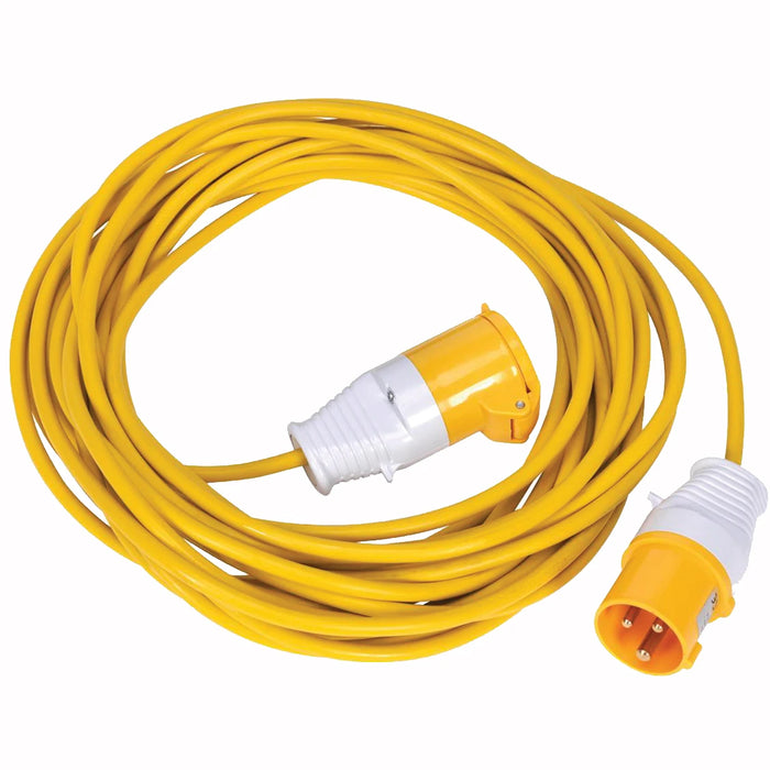 110V 1.5mm 16A 14m Yellow Extension Lead