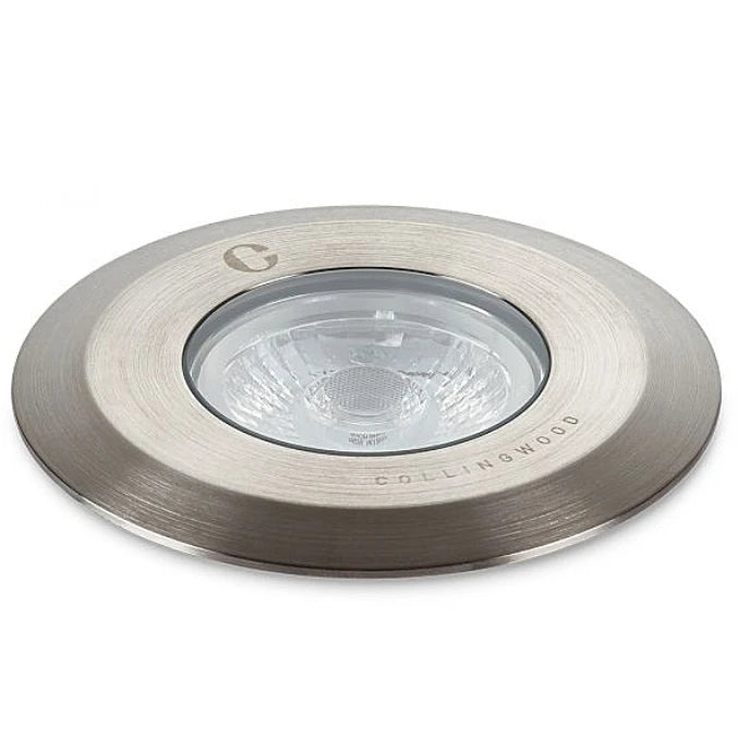 Groundlight Gl038 3000K Straight To Mains 316 Stainless Steel Wide